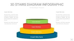 多彩3D阶梯PPT图表13