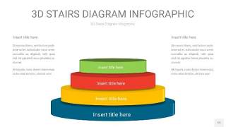 多彩3D阶梯PPT图表13