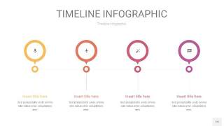 紫黄色时间轴PPT信息图14