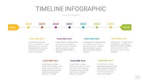 多彩时间轴PPT信息图17