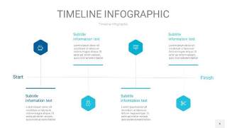 宝石蓝时间轴PPT信息图6