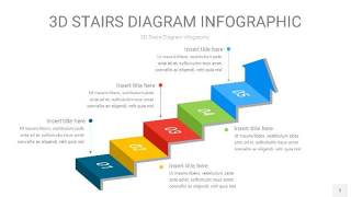 多彩3D阶梯PPT图表5