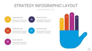 彩色战略计划统筹PPT信息图12