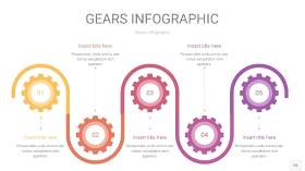 粉黄色齿轮PPT信息图16
