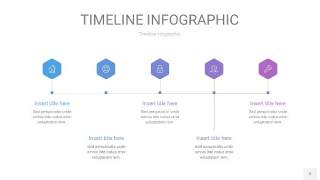 紫蓝色时间轴PPT信息图2