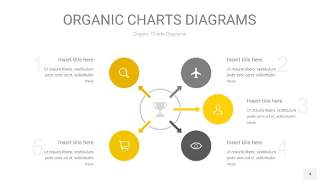 灰黄色循环PPT图表4