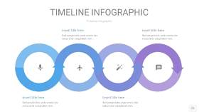 紫蓝色时间轴PPT信息图22