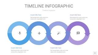 紫蓝色时间轴PPT信息图22