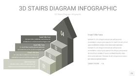 灰色3D阶梯PPT图表23