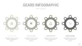 灰色齿轮PPT信息图7