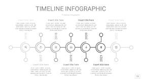 灰色时间轴PPT信息图13