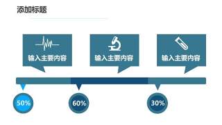 蓝色医疗医院用PPT图表23