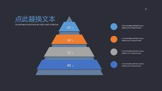 欧美风数据统计分析商务PPT图表23