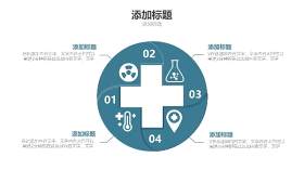 蓝色医疗医院用PPT图表10