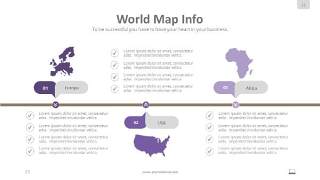 紫色信息可视化PPT图表21