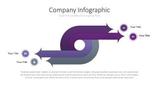 紫色思维箭头PPT信息可视化图表10
