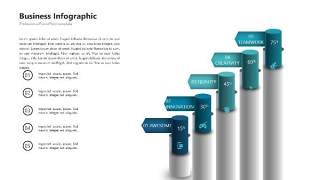 3D圆柱体PPT信息可视化图表37