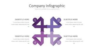 紫色思维箭头PPT信息可视化图表33