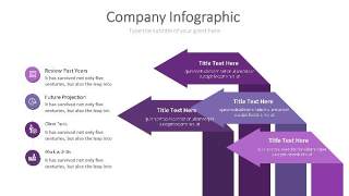 紫色思维箭头PPT信息可视化图表21