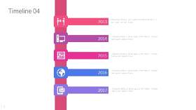 炫彩时间轴时间线PPT信息可视化图表5