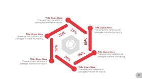 红色图形创意信息可视化PPT图表27