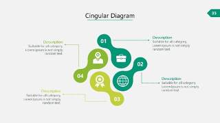 绿色信息可视化PPT图表35