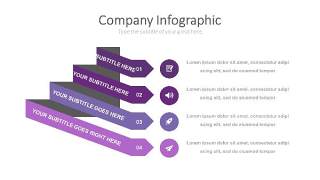 紫色思维箭头PPT信息可视化图表40