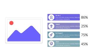 紫色销售支付场景PPT信息可视化图表8