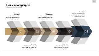咖啡色信息可视化PPT图表30