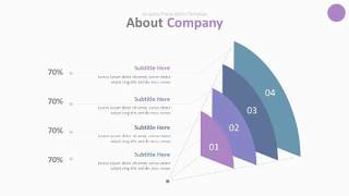 紫色典雅商务PPT信息可视化图表13