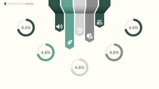 灰绿色PPT信息可视化图表35