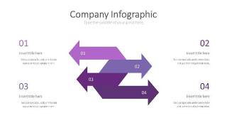紫色思维箭头PPT信息可视化图表18