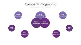 紫色圆形扩散PPT信息可视化图表7