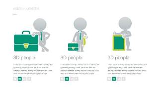 3D小人PPT信息可视化图表16