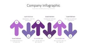 紫色思维箭头PPT信息可视化图表15