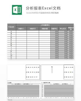 分析报表Excel文档