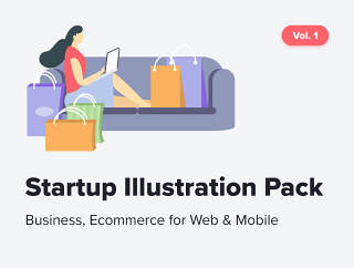 适用于初创公司的高质量Web和移动插图包，Startup Illustration Pack Vol。 1