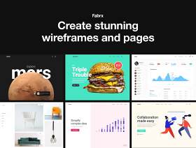 在几分钟内创建线框图，Fabrx设计系统草图