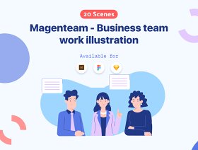 现代诠释为经营宗旨，Magenteam  - 商业插画