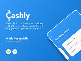 素描阵营UI套件，Cashly Fintech UI工具包