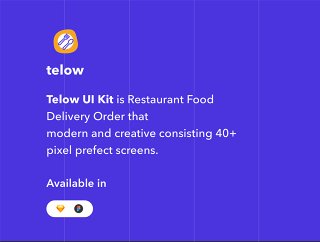 自助服务餐厅订餐，Telow UI工具包