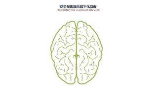 PPT信息图表商务情景大脑