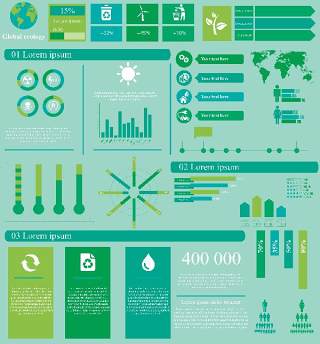 生态信息图模板310