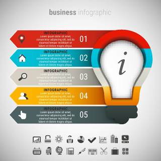 信息图表和业务设计向量40（19）