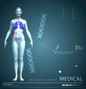 医学信息图矢量8