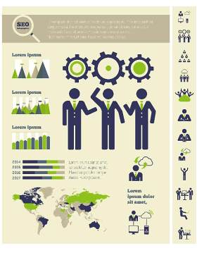 搜索引擎优化信息图形元素02
