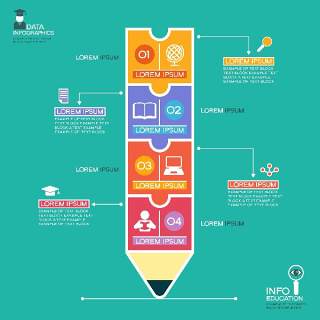 教育信息图形和平面图标设计04