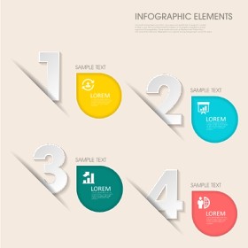 信息图形工作流布局图编号选项Web设计元素15