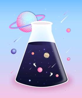 宇宙科技梦幻插画AI矢量素材26