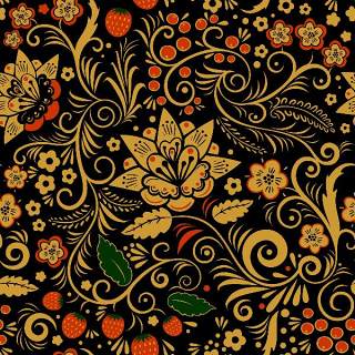 霍克洛马风格的花卉图案和装饰24
